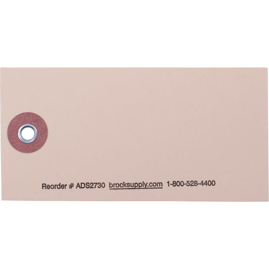 1000 Pc Box Blank Manila Card Stock Inventory Tags 3 3/4" x 1 7/8" with Wire Stick Pen Brockmark Marker for Auto Shop Retail Salvage Yard