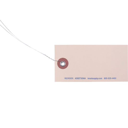 1000 Pc Box Blank Manila Card Stock Inventory Tags 3 3/4" x 1 7/8" Attached Wire Metal Eyelet & Pens Kit for Auto Shop Retail Salvage Yards