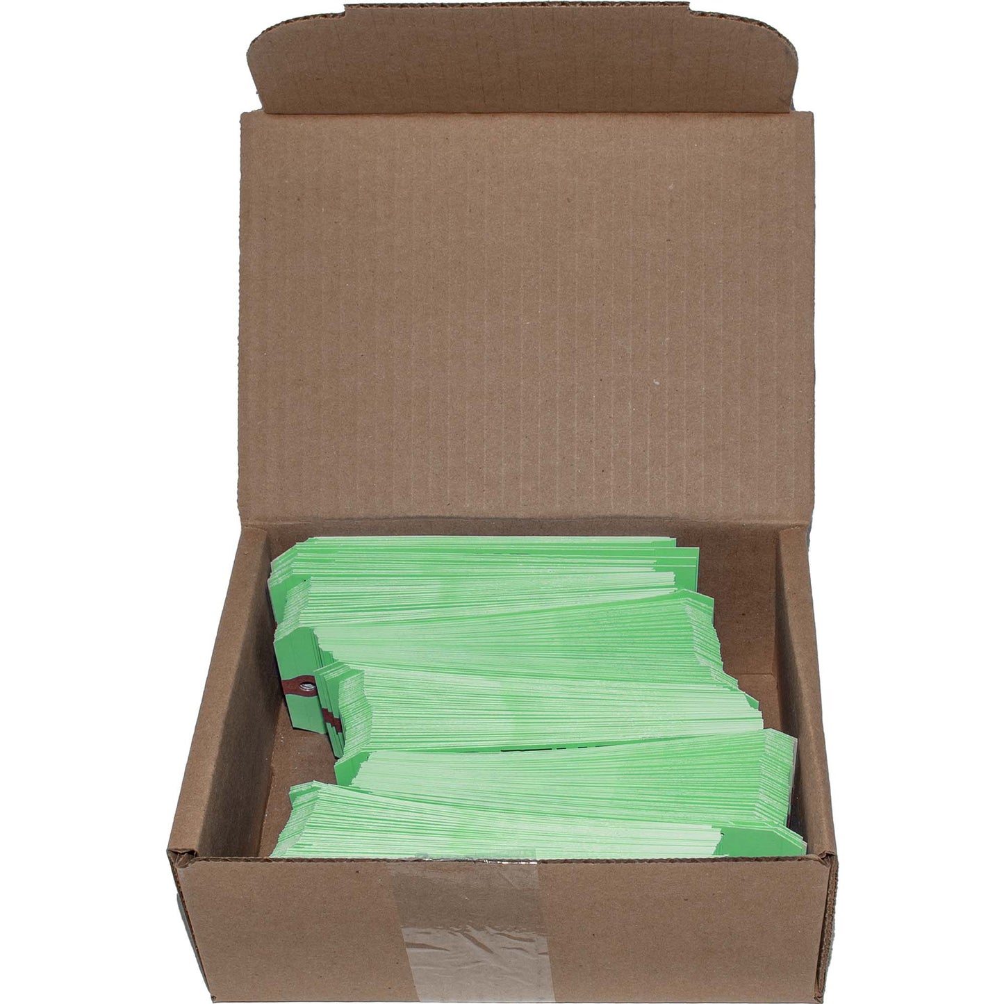 ‘CORE’ Parts Tag - 5 3/4 Inch x 2 7/8 Inch Bright Green Heavy Card Stock With Reinforced Eyelet - 250 Tags Per Box