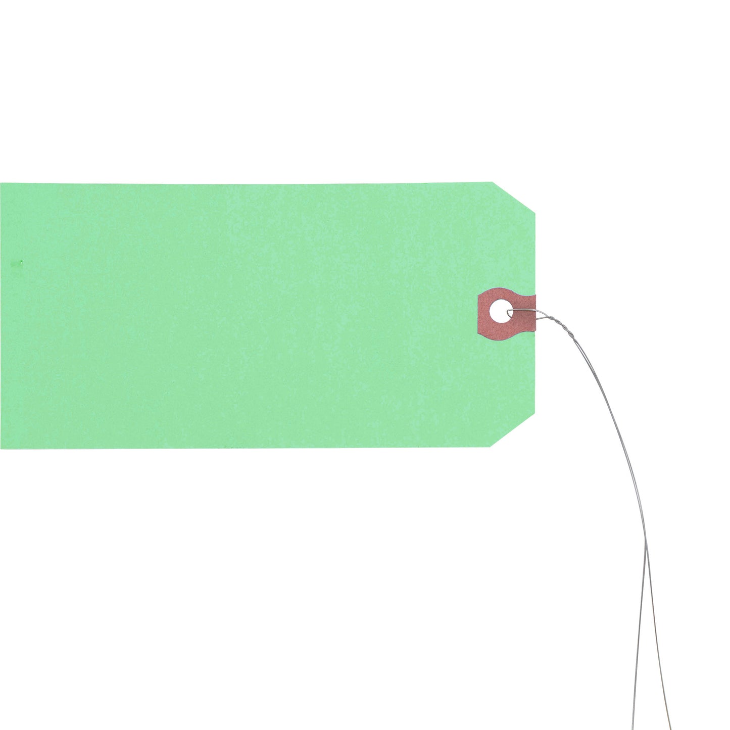 ‘CORE’ Parts Tag With Wire Attached - 5 3/4 Inch x 2 7/8 Inch Bright Green Heavy Card Stock With Reinforced Eyelet- Includes Pen - 250 Tags Per Box