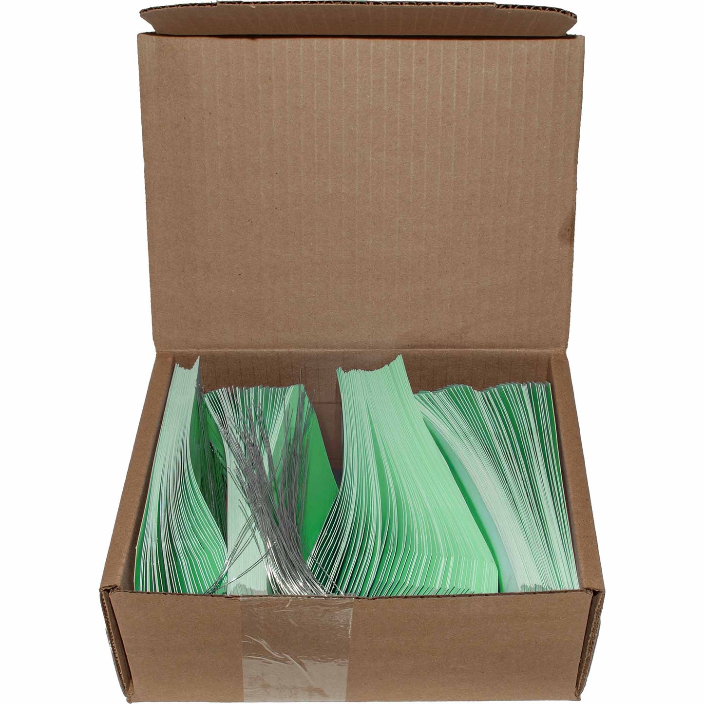 ‘CORE’ Parts Tag With Wire Attached - 5 3/4 Inch x 2 7/8 Inch Bright Green Heavy Card Stock With Reinforced Eyelet- Includes Pen - 250 Tags Per Box