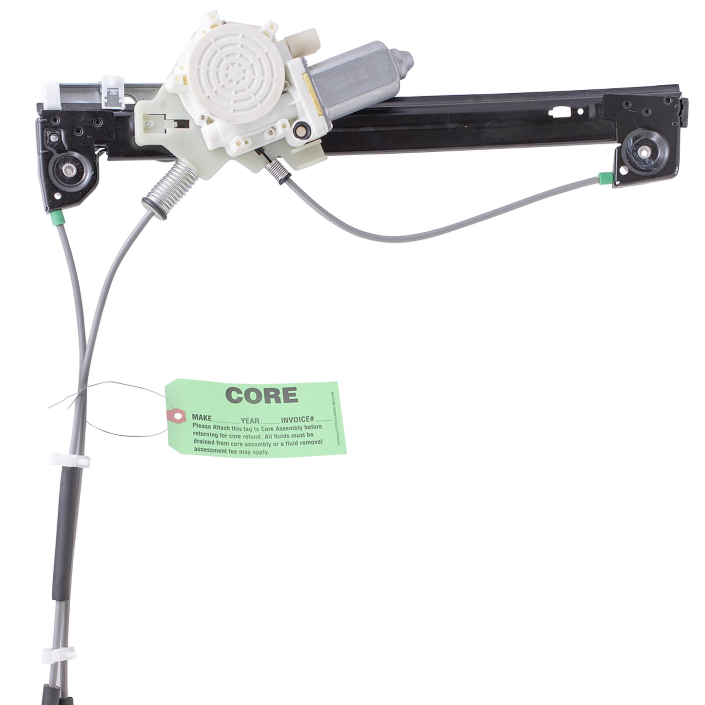 ‘CORE’ Parts Tag With Wire Attached - 5 3/4 Inch x 2 7/8 Inch Bright Green Heavy Card Stock With Reinforced Eyelet- Includes Pen - 250 Tags Per Box