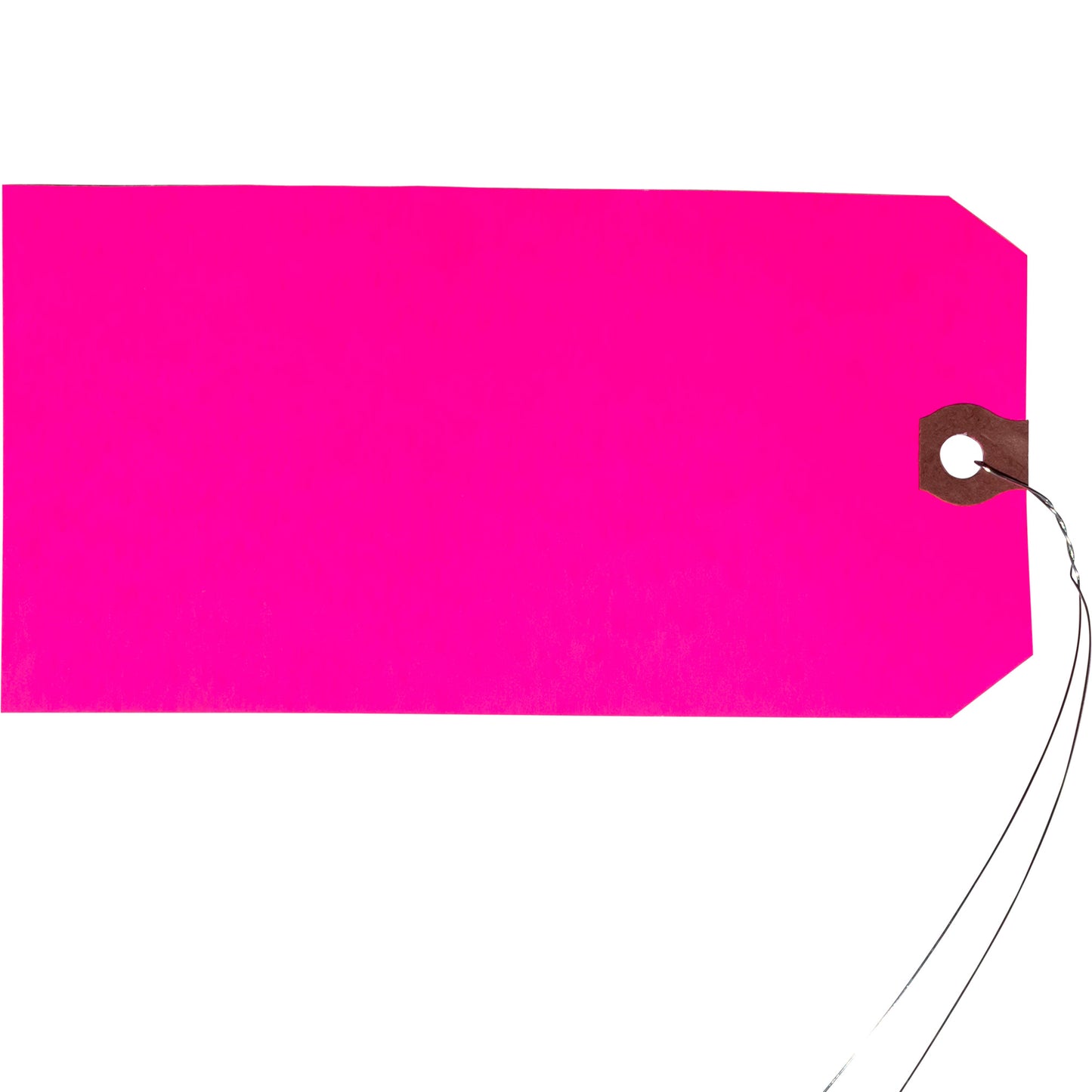 'WARNING – ALL OIL - LUBRICATING FLUID HAS BEEN DRAINED!’ Parts Tag With Wire Attached - 5 3/4 Inch x 2 7/8 Inch Pink Heavy Card Stock With Reinforced Eyelet - Includes Pen - 250 Tags Per Box