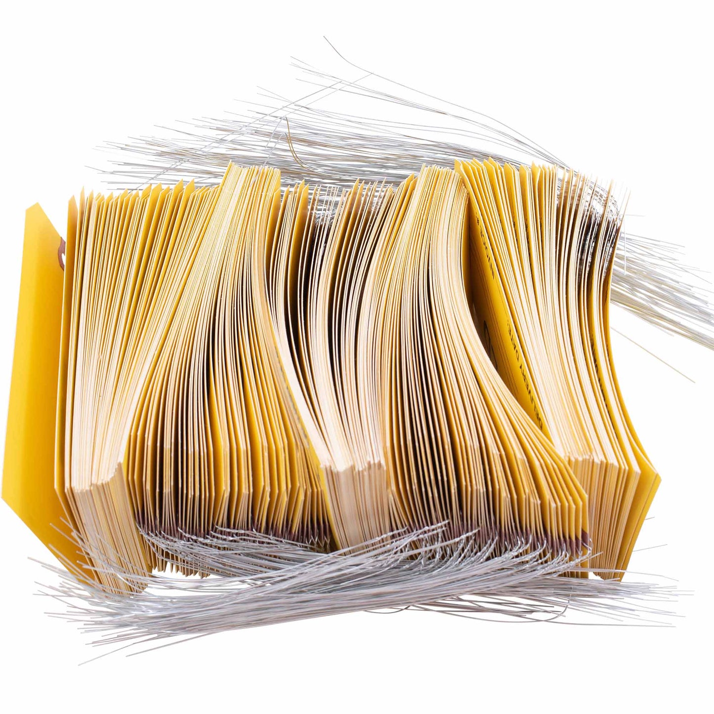 ‘SOLD’ Parts Tag With Wire Attached - 5 3/4 Inch x 2 7/8 Inch Yellow Heavy Card Stock With Reinforced Eyelet- Includes Pen - 250 Tags Per Box