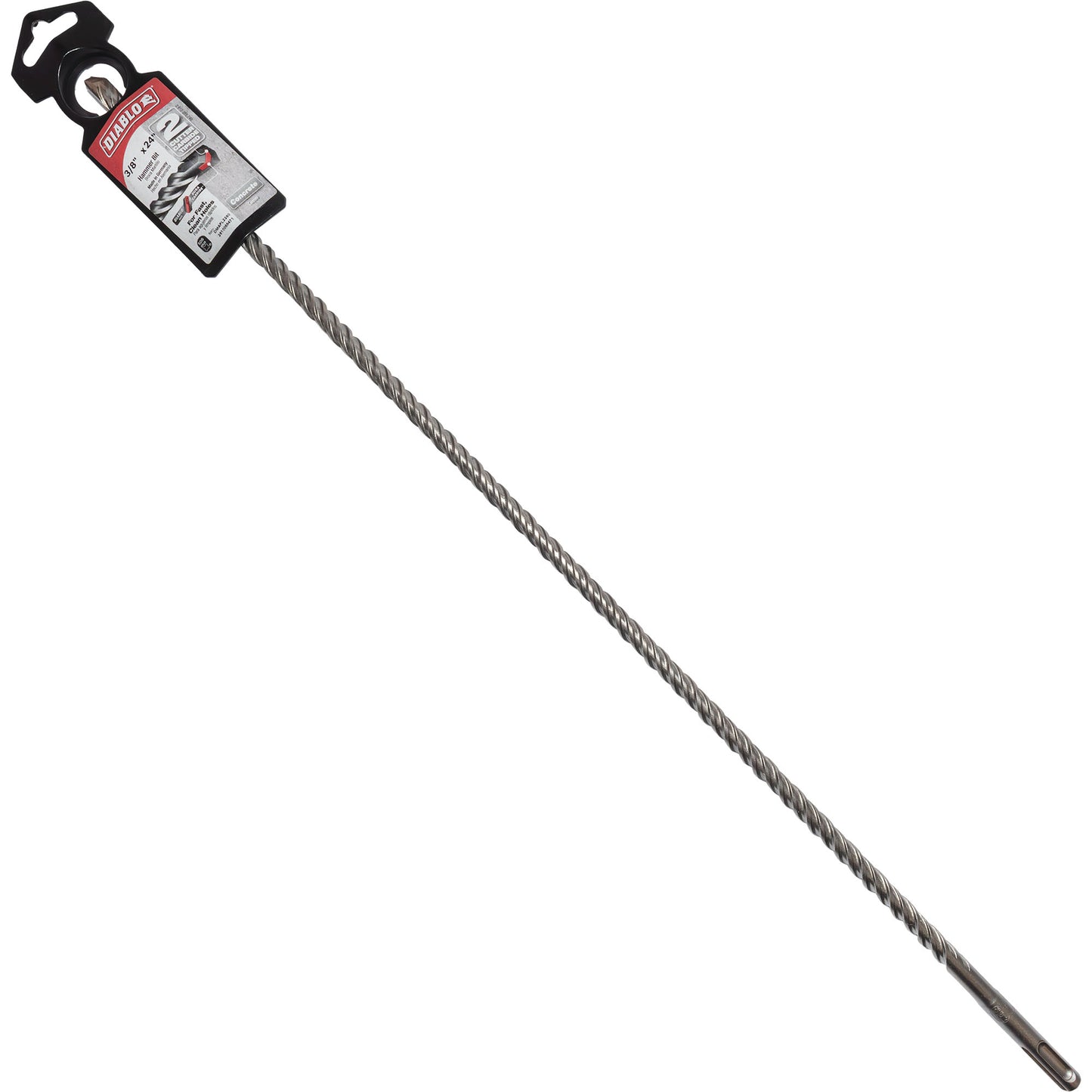 Diablo DMAPL2260 SDS-Plus 2 Cutter Carbide-Tipped Hammer Drill Bit For SDS Plus Rotary Hammers 3/8 Inch x 22 Inch x 24 Inch For Concrete-Brick-Block
