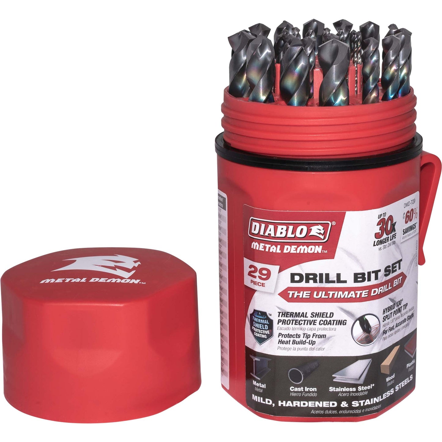 Diablo Mild & Stainless-Steel Drill Bits 29 Piece Set