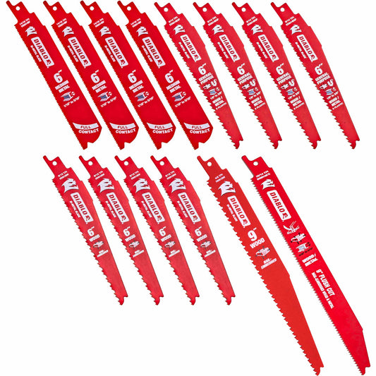 Diablo Bi-Metal Reciprocating Saw Blade 14 Piece Set