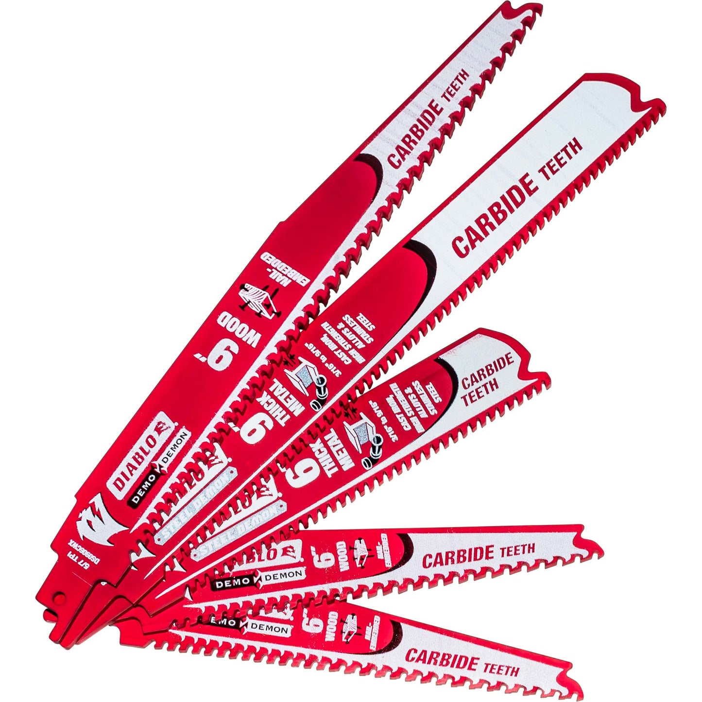 Diablo Steel Demon Reciprocating Saw Blade 5 Piece Set