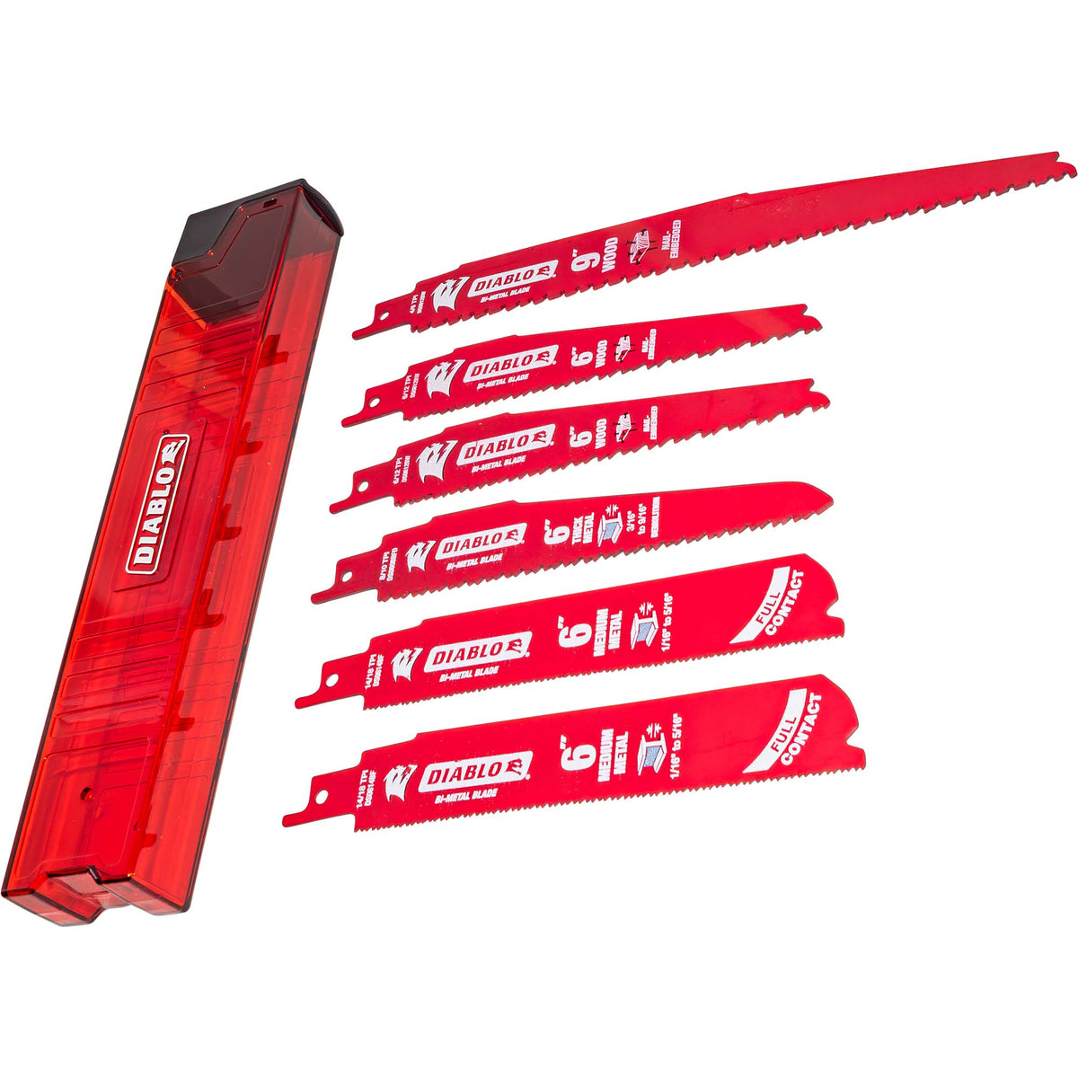Diablo Bi-Metal Reciprocating Blade for Demolition 6 pc Set