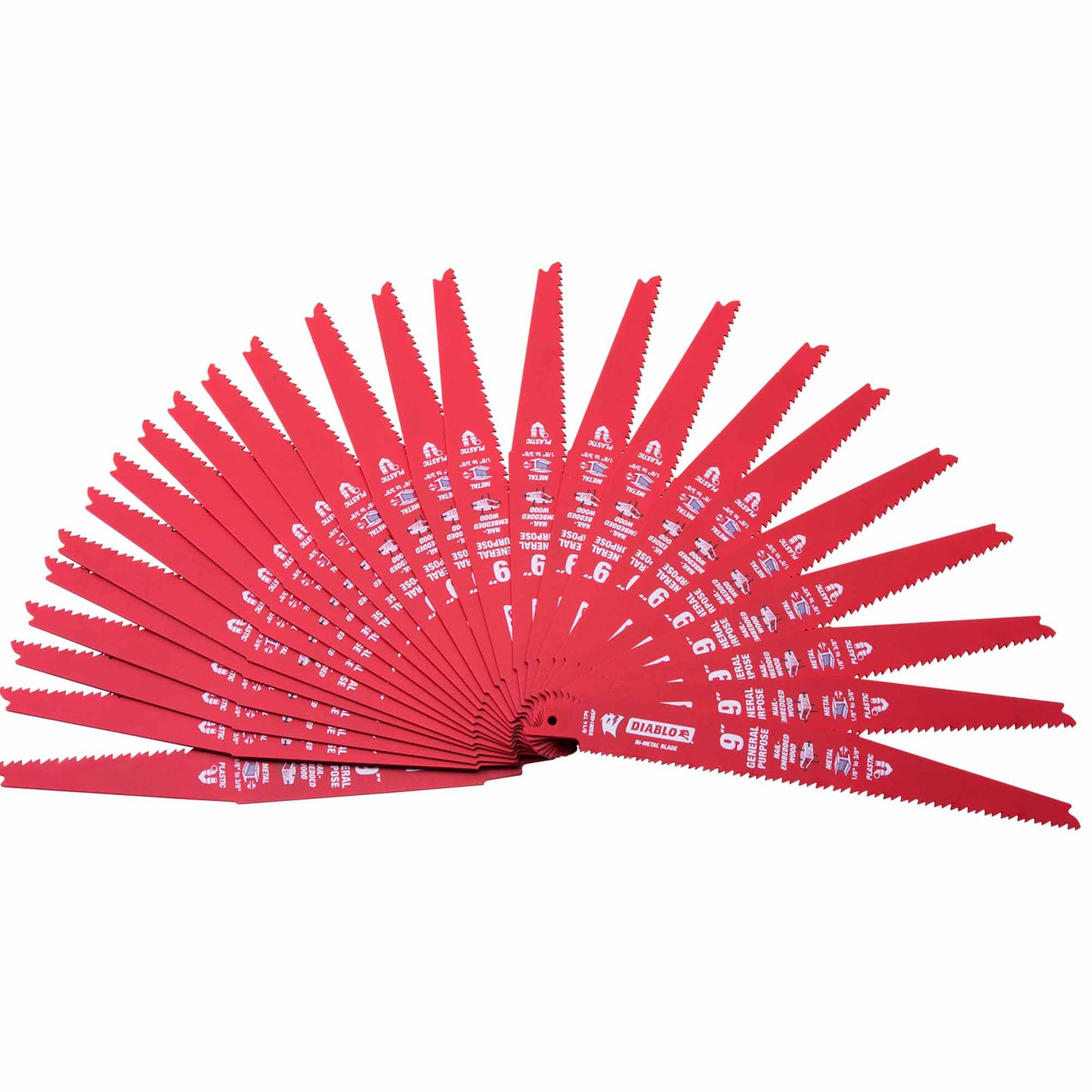 Diablo 9 Inch Bi-Metal Reciprocating Saw Blade For General Purpose 200 Pack