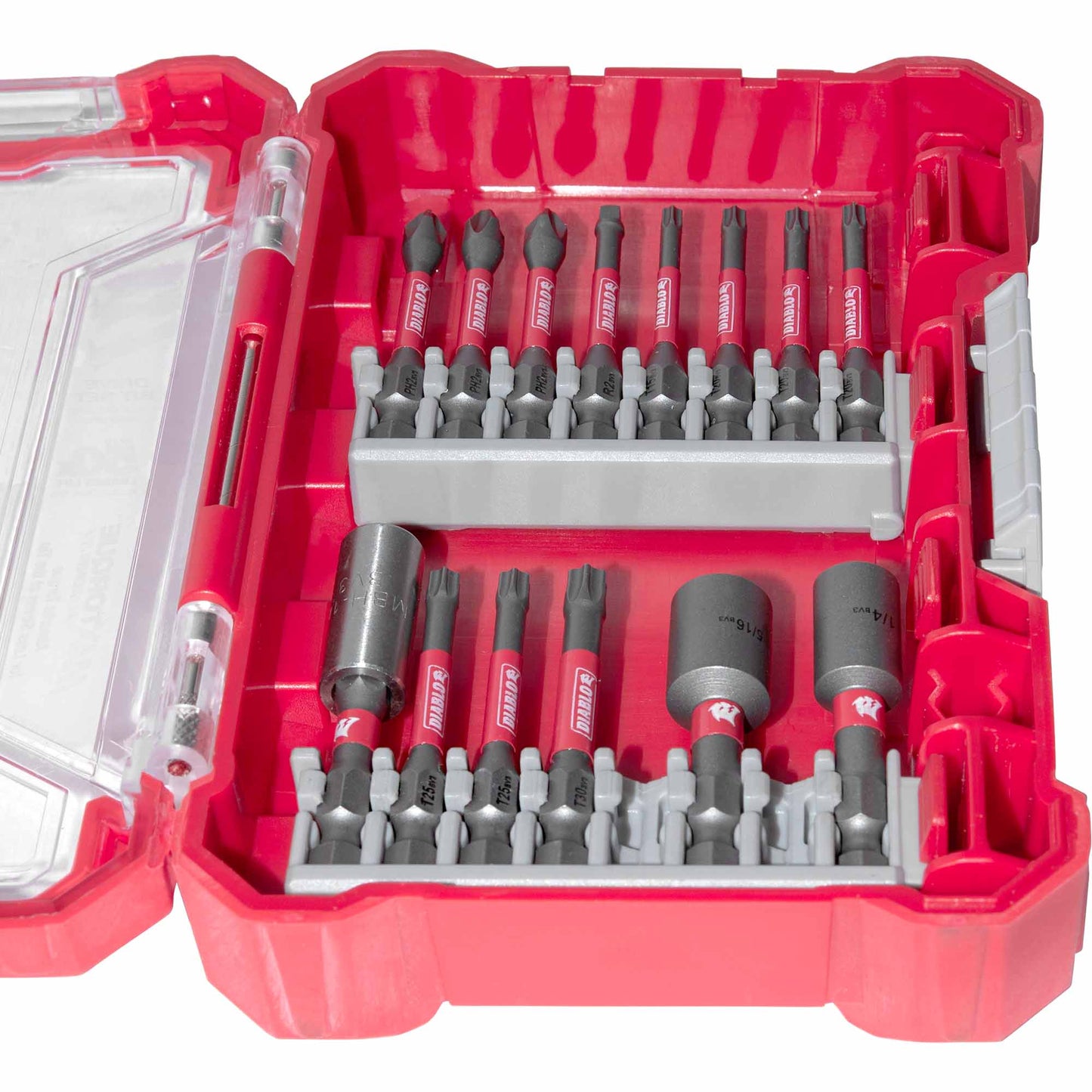 Diablo DSC-S14 High-Performance Magnetic Screwdriving Bits Assorted Sizes 14 Piece Set