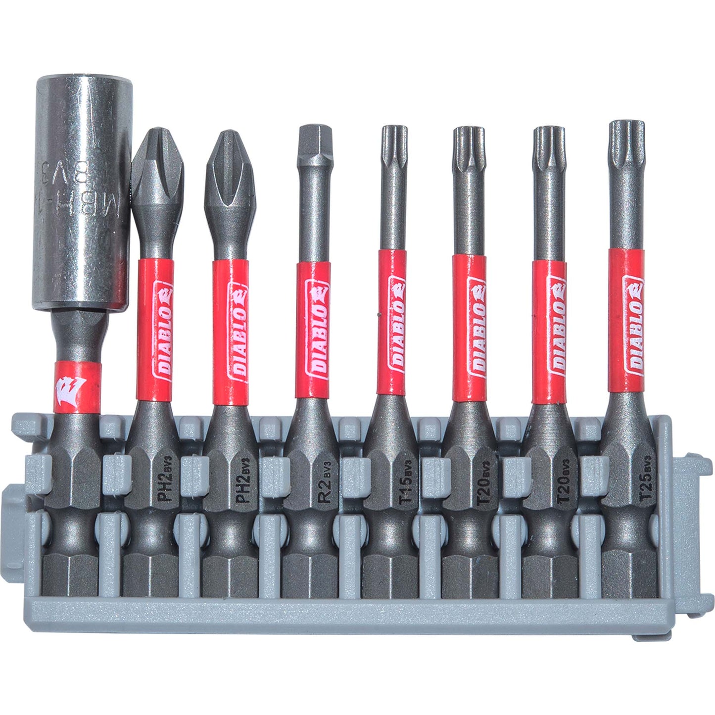 Diablo DSC-S24 High-Performance Magnetic Screwdriving Bits Assorted Sizes 24 Piece Set