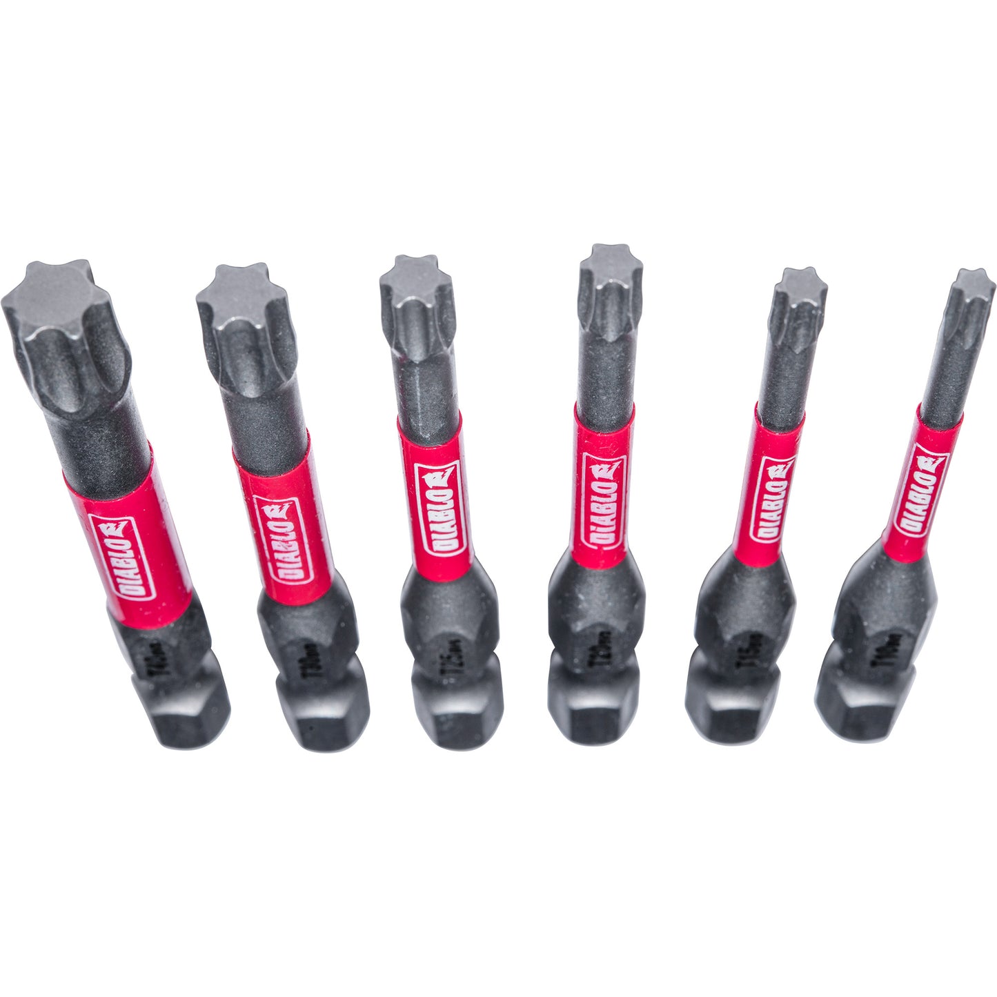Diablo DTV2-S6 Driver Torx Bit Assorted Pack 1/4 Inch Hex x 2 Inch Includes T10, T15, T20, T25, T30 and T40 Bits 6 Piece Set