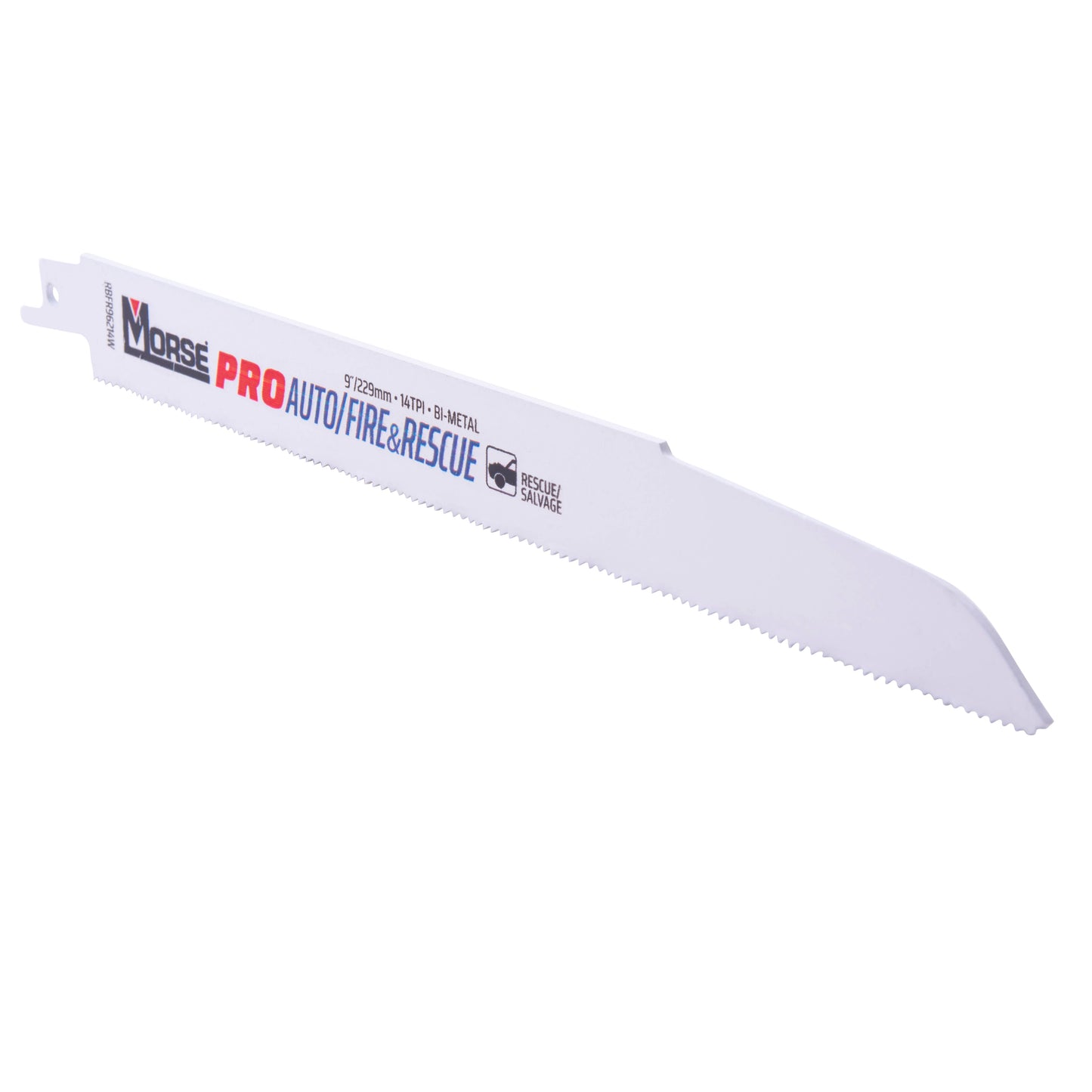 MK Morse PRO Auto|Fire & Rescue Bi-Metal Reciprocating Saw Blade For Automotive Salvage/Fire and Rescue - Medium Metal (1/8 Inch - 3/8 Inch) 9 Inch X 7/8 Inch X 0.062 Inch 14 TPI 25 Pack