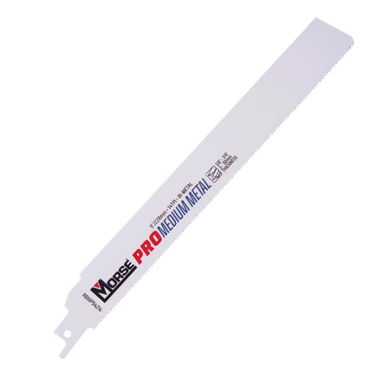 MK Morse PRO Auto|Fire & Rescue Bi-Metal Reciprocating Saw Blade For Automotive Salvage/Fire and Rescue - Medium Metal (1/8 Inch - 3/8 Inch) 9 Inch X 1 Inch X 0.042 Inch 14 TPI 100 Pack