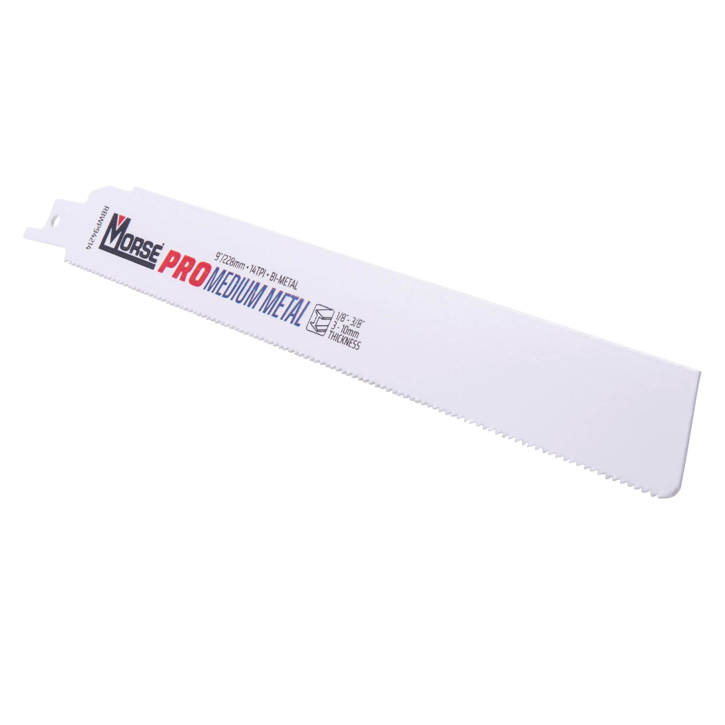 MK Morse PRO Auto|Fire & Rescue Bi-Metal Reciprocating Saw Blade For Automotive Salvage/Fire and Rescue - Medium Metal (1/8 Inch - 3/8 Inch) 9 Inch X 1 Inch X 0.042 Inch 14 TPI 100 Pack