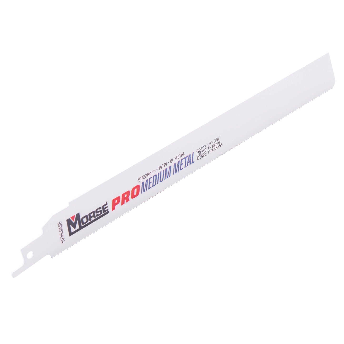 MK Morse PRO Auto|Fire & Rescue Bi-Metal Reciprocating Saw Blade For Automotive Salvage/Fire and Rescue - Medium Metal (1/8 Inch - 3/8 Inch) 9 Inch X 1 Inch X 0.042 Inch 14 TPI 100 Pack
