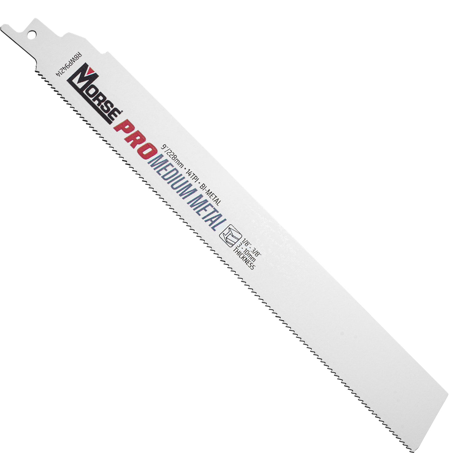 Morse Bi-Metal Pro Medium Metal  Reciprocating Saw Blade 9" x 1" x .42" 14 TPI 25 Pack