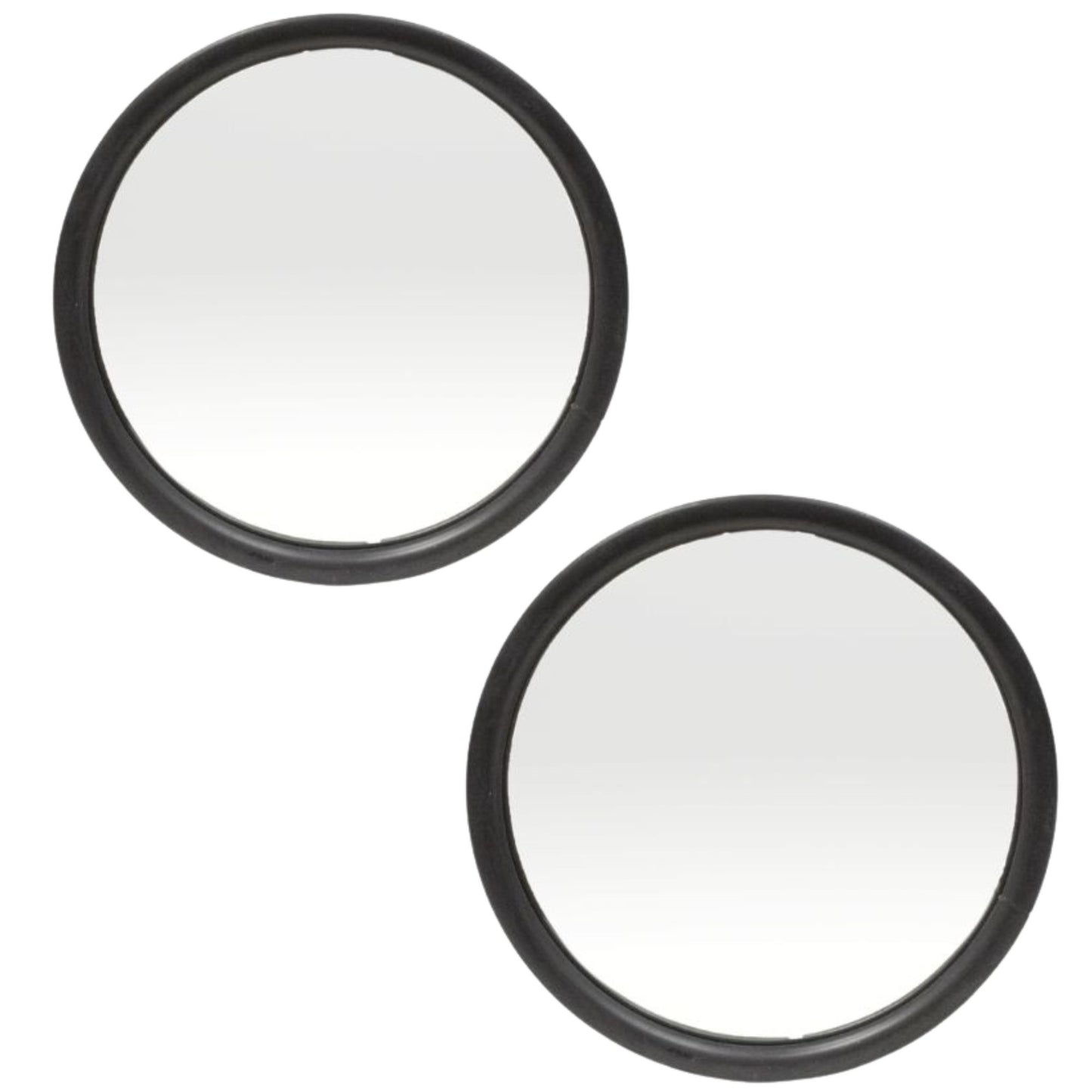 Brock Replacement Driver and Passengers Universal Convex Stainless Steel 5" Side Mirrors with Brackets