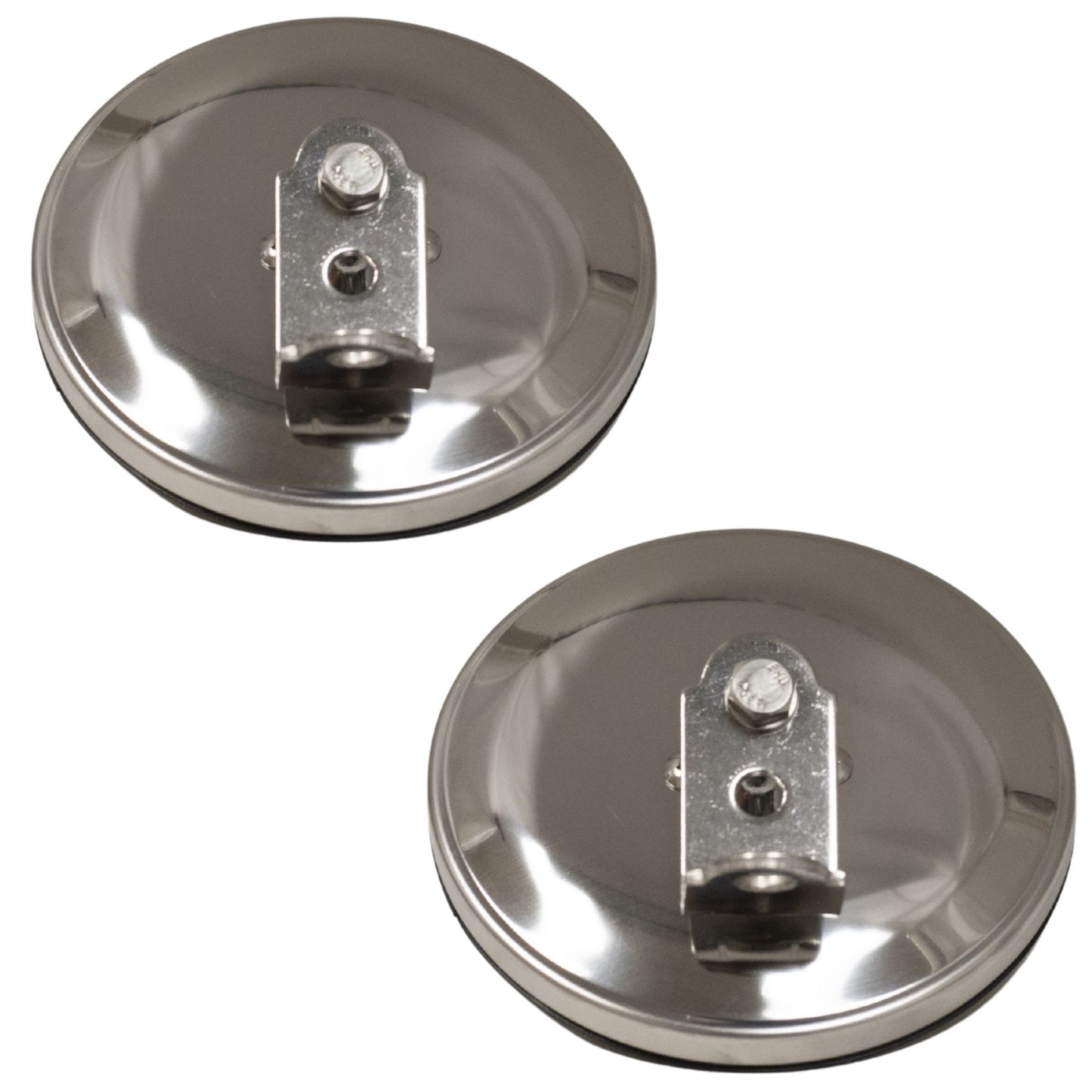 Brock Replacement Driver and Passengers Universal Convex Stainless Steel 5" Side Mirrors with Brackets