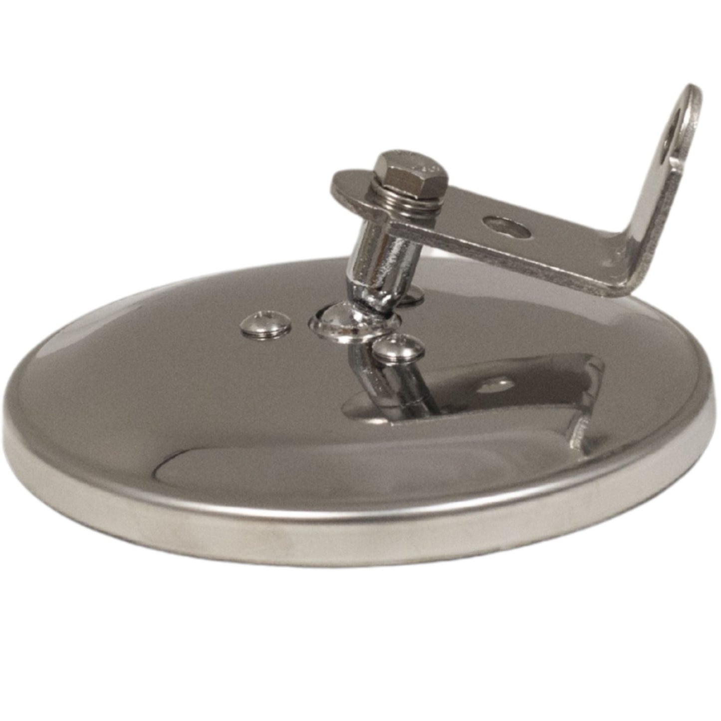 Brock Replacement Universal Convex Side Mirror 5" Stainless Steel with Bracket