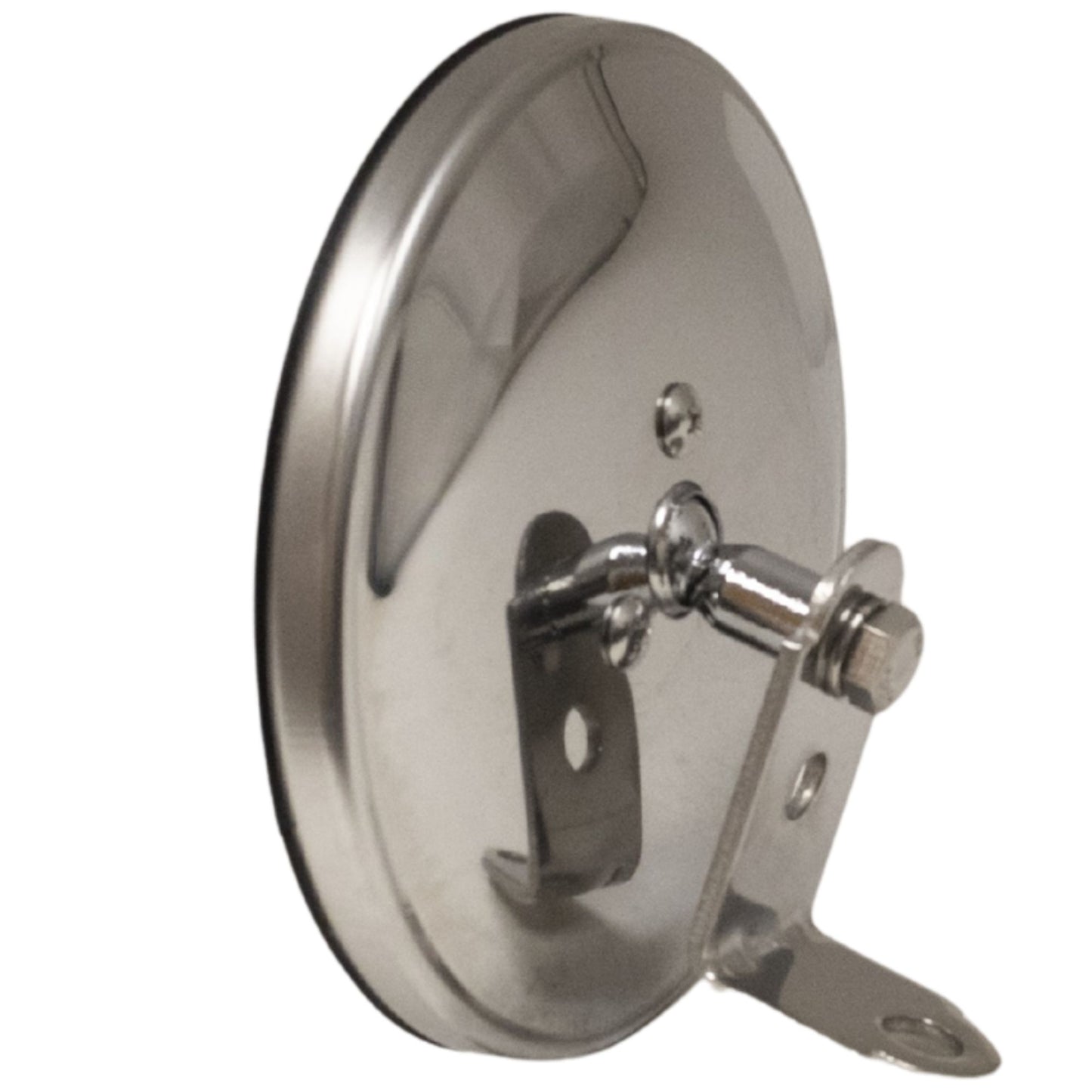 Brock Replacement Universal Convex Side Mirror 5" Stainless Steel with Bracket