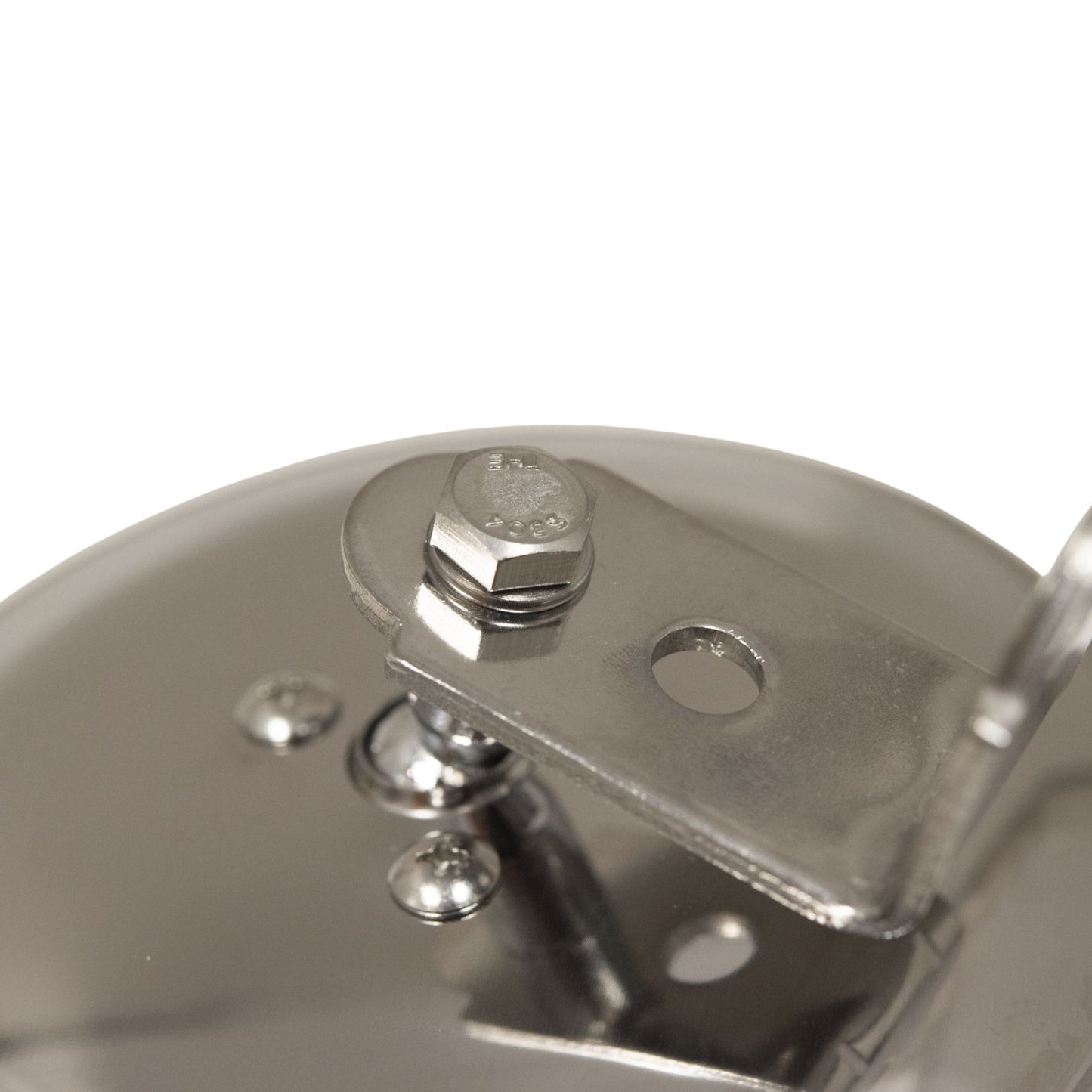 Brock Replacement Universal Convex Side Mirror 5" Stainless Steel with Bracket