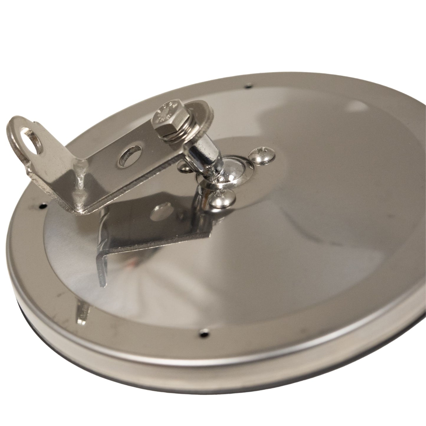Brock Replacement Universal Convex Stainless Steel 6" Side Mirror with Bracket