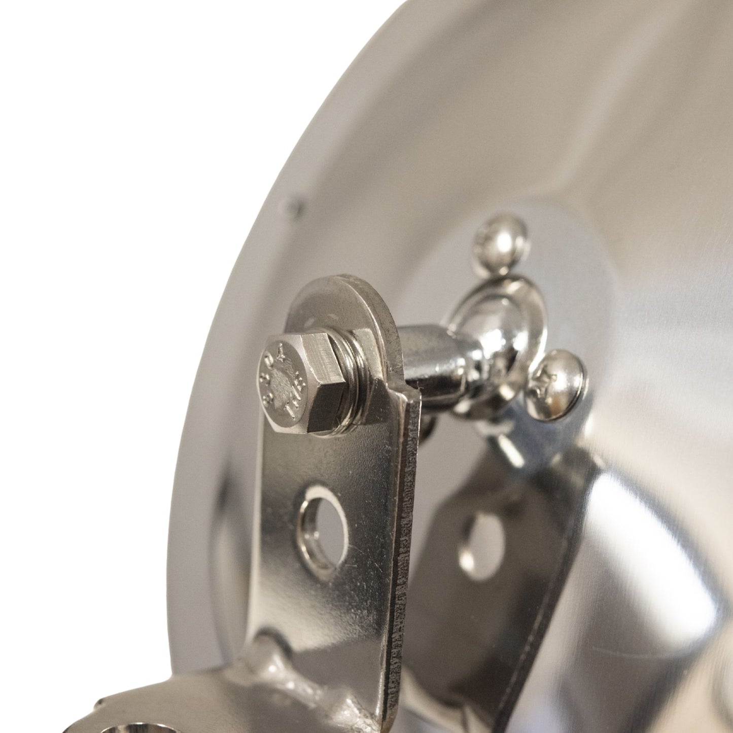 Brock Replacement Driver and Passenger Universal Convex Stainless Steel 6" Round Side Mirrors with Brackets