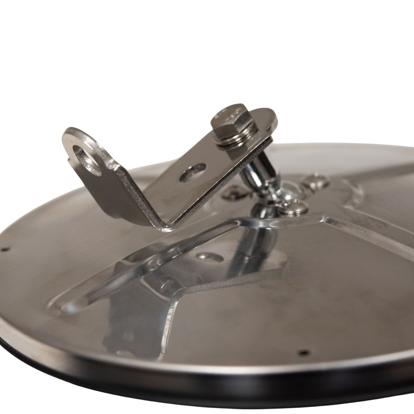 Brock Replacement Universal Convex Stainless Steel 7" Round Side Mirror with L Bracket