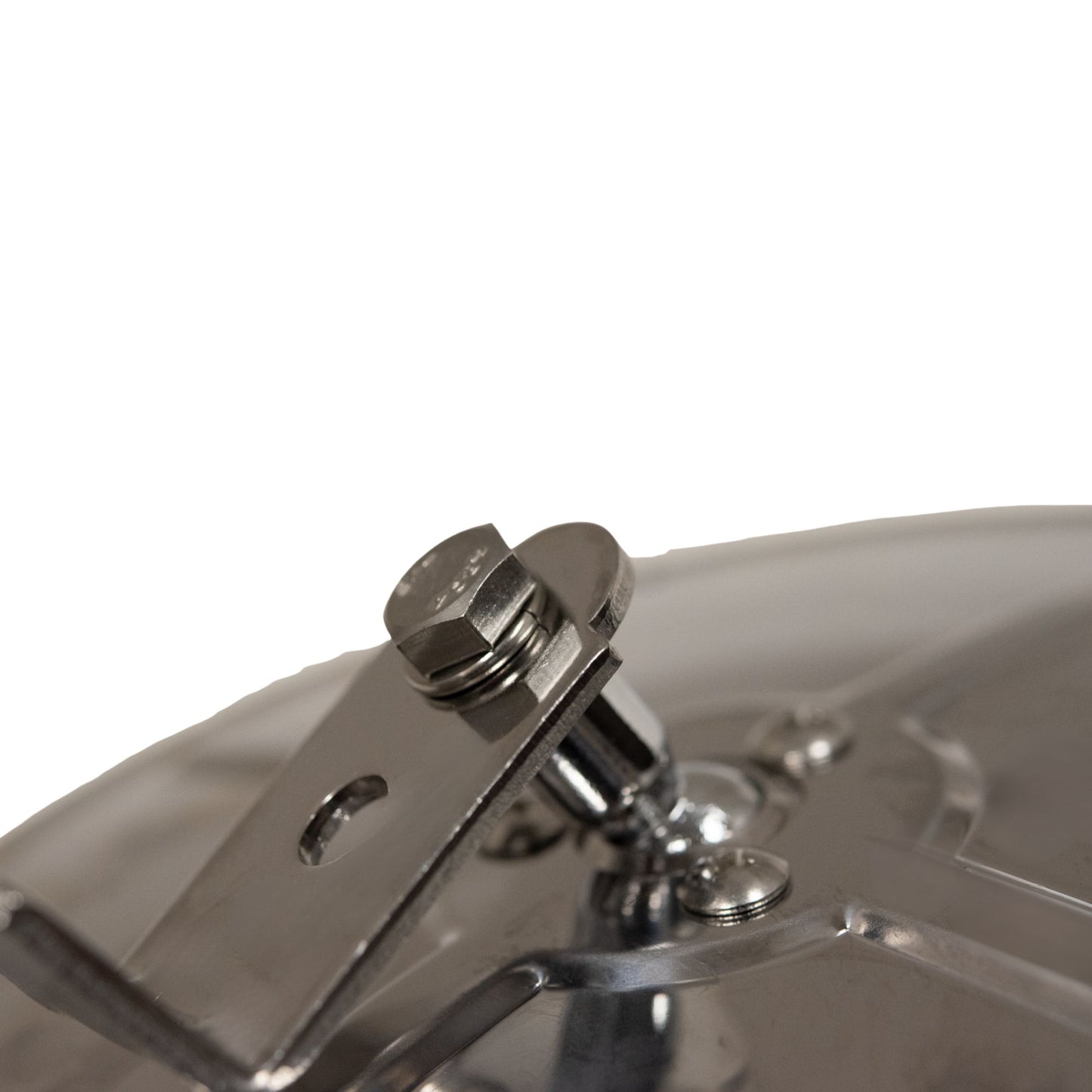 Brock Replacement Universal Convex Stainless Steel 7" Round Side Mirror with L Bracket