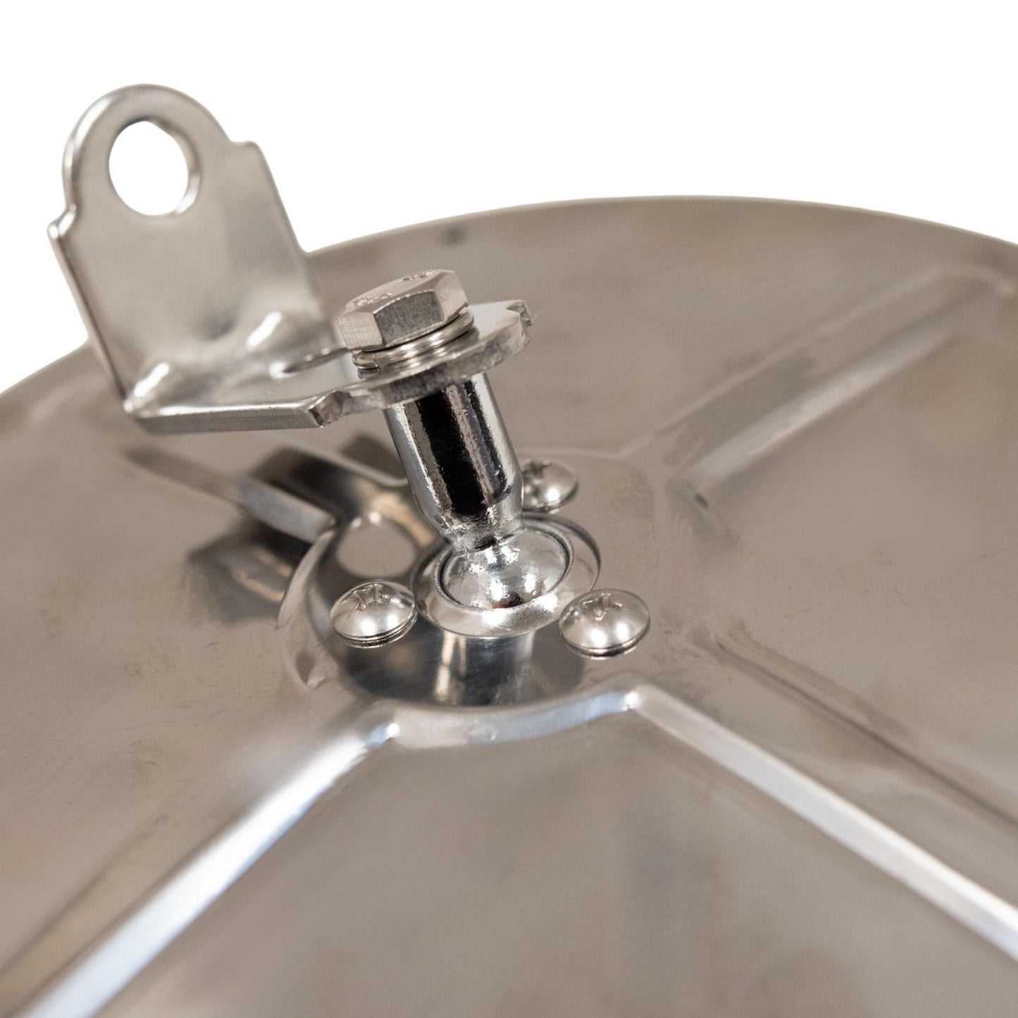 Brock Replacement Universal Convex Stainless Steel 7" Round Side Mirror with L Bracket