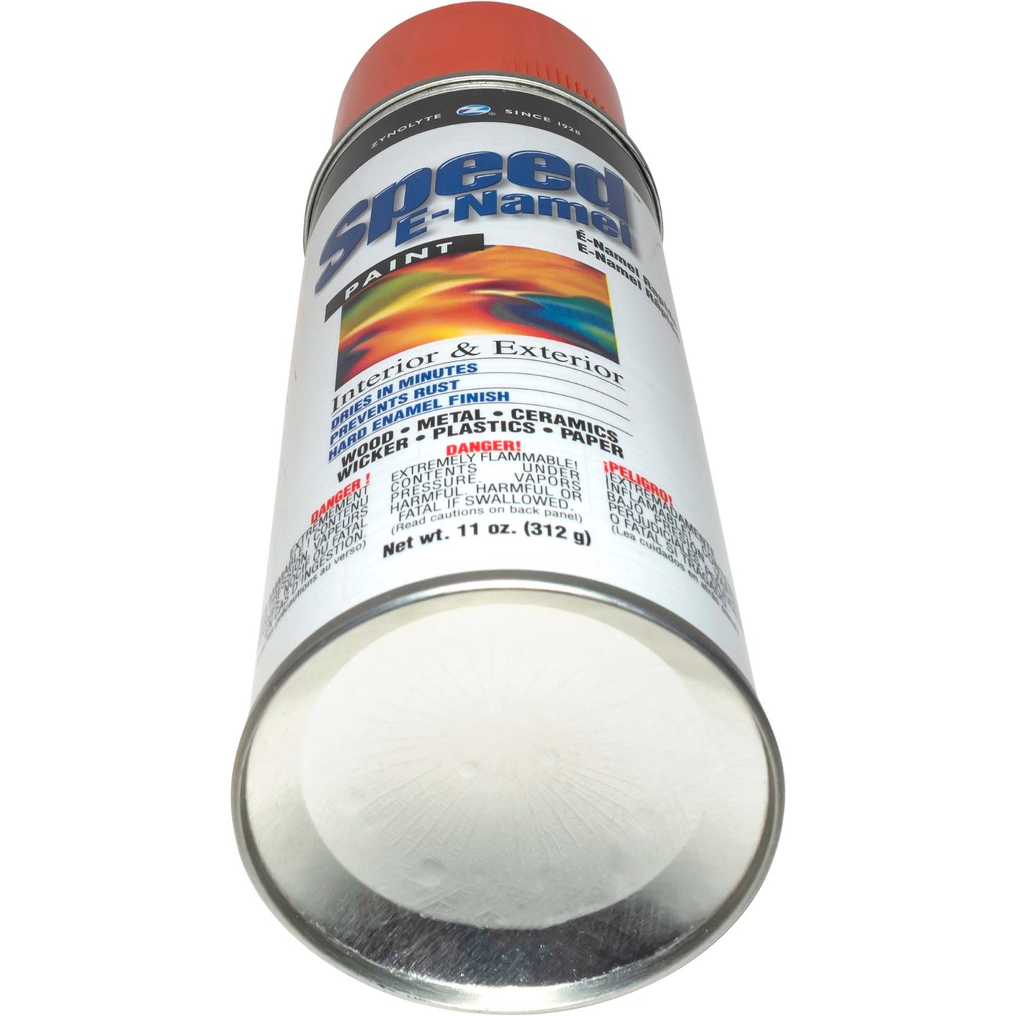Zynolyte Speed E-Namel Z298 Fast Drying Enamel Spray Paint Orange 11 oz Can Case of 12