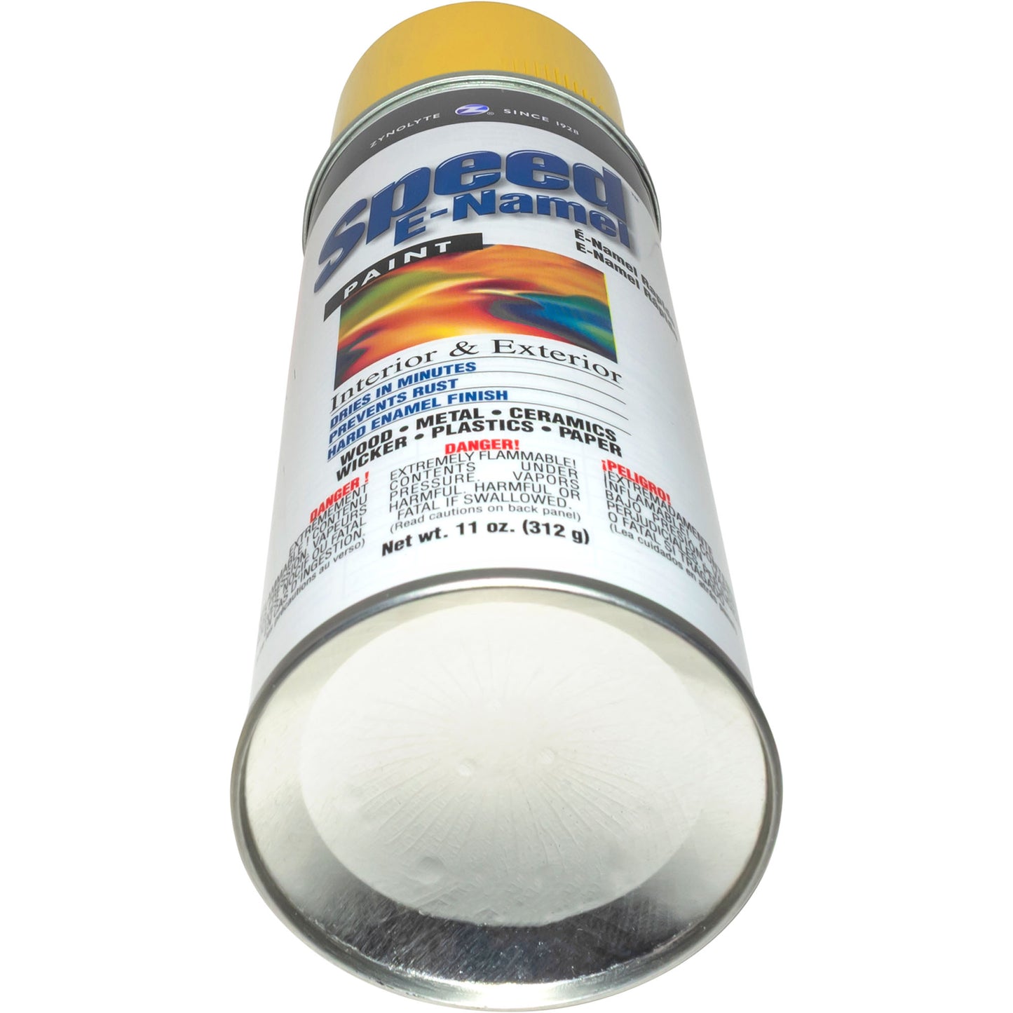 Zynolyte Speed E-Namel Z467 Fast Drying Enamel Spray Paint Lemon Yellow 11 oz Can Case of 12