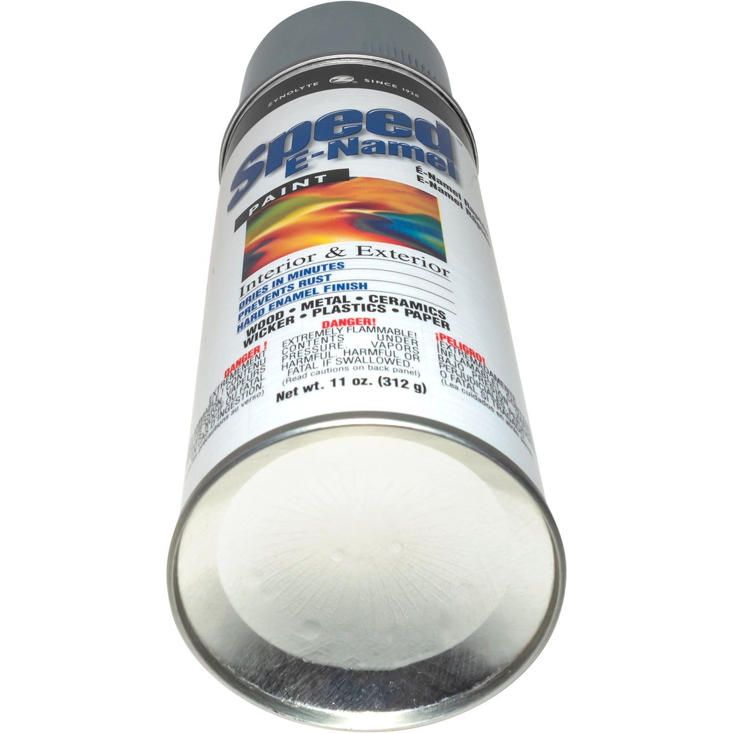 Zynolyte Speed E-Namel Z468 Fast Drying Enamel Spray Paint Medium Gray 11 oz Can Case of 12