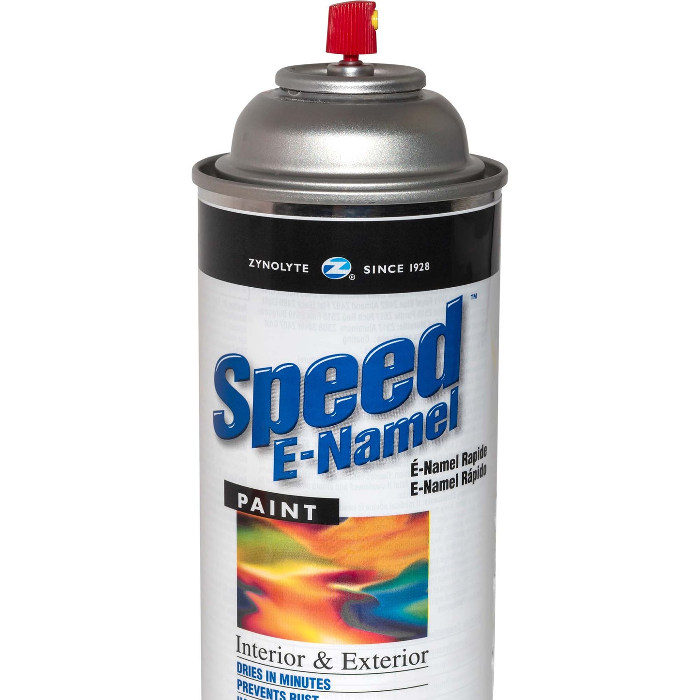 Zynolyte Speed E-Namel Z487 Fast Drying Enamel Spray Paint Flat Black 11 oz Can Case of 12