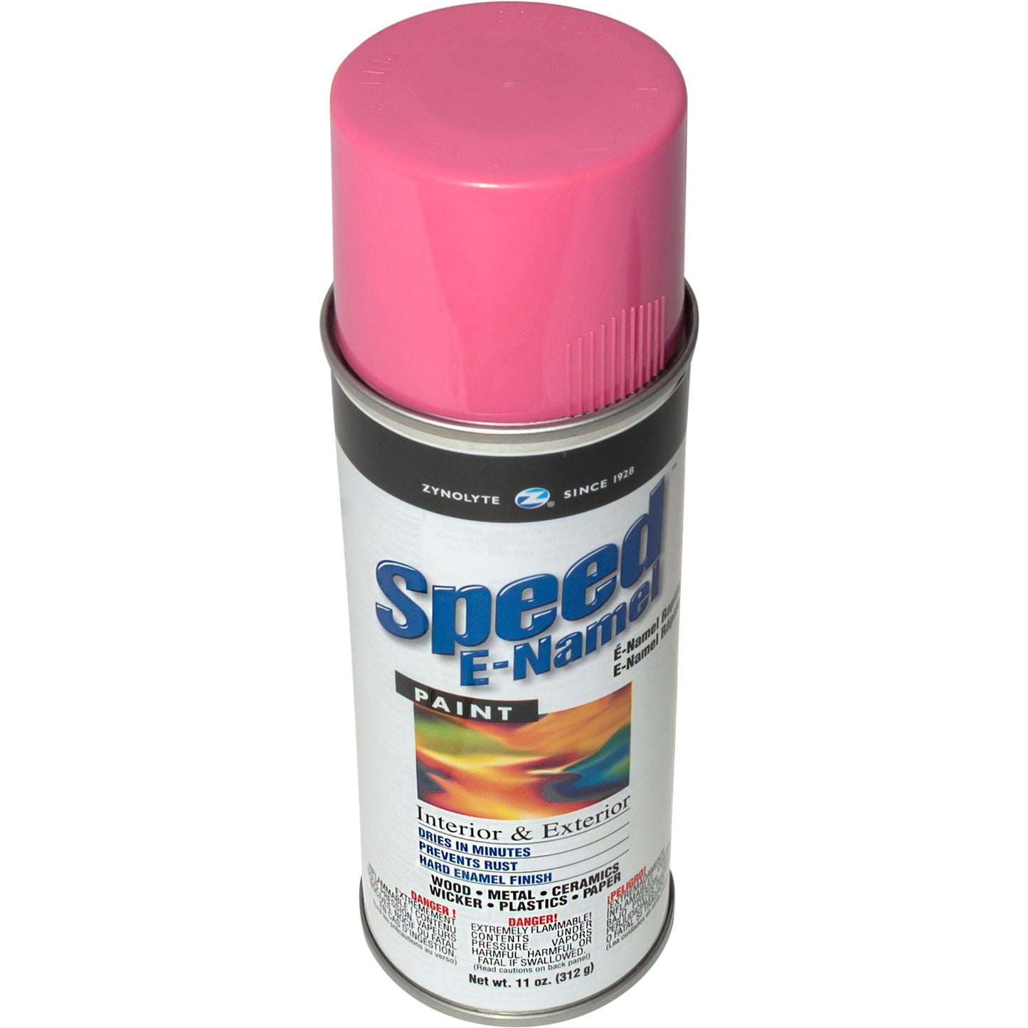 Zynolyte Speed E-Namel Z518 Fast Drying Enamel Spray Paint Pink 11 oz Can Case of 12