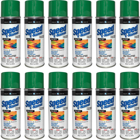 Zynolyte Speed E-Namel Z525 Fast Drying Enamel Spray Paint Kelly Green 11 oz Can Case of 12