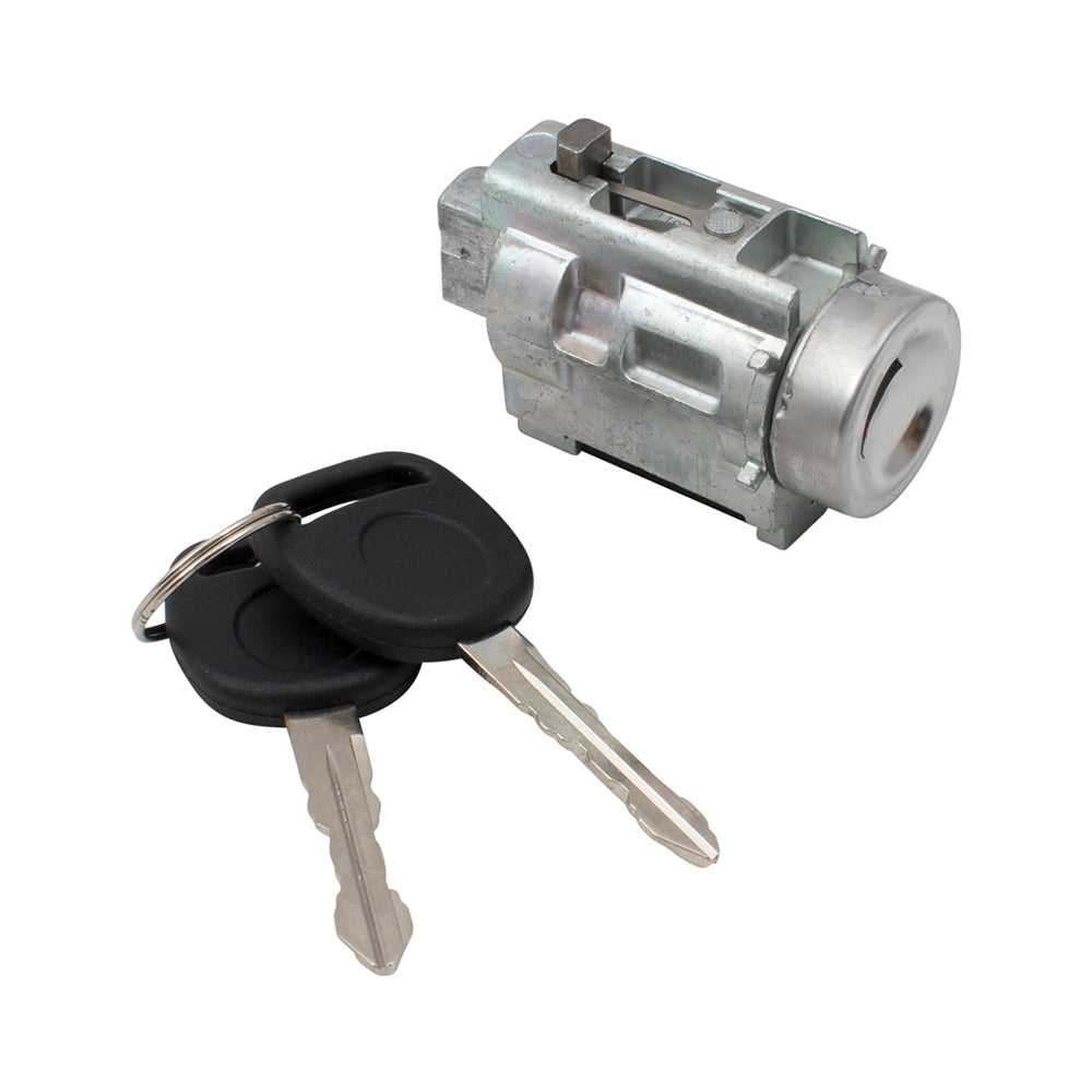 Brock Aftermarket Ignition Lock Cylinder and Keys with Passlock Sensor Compatible with 1997-2003 Chevy Malibu