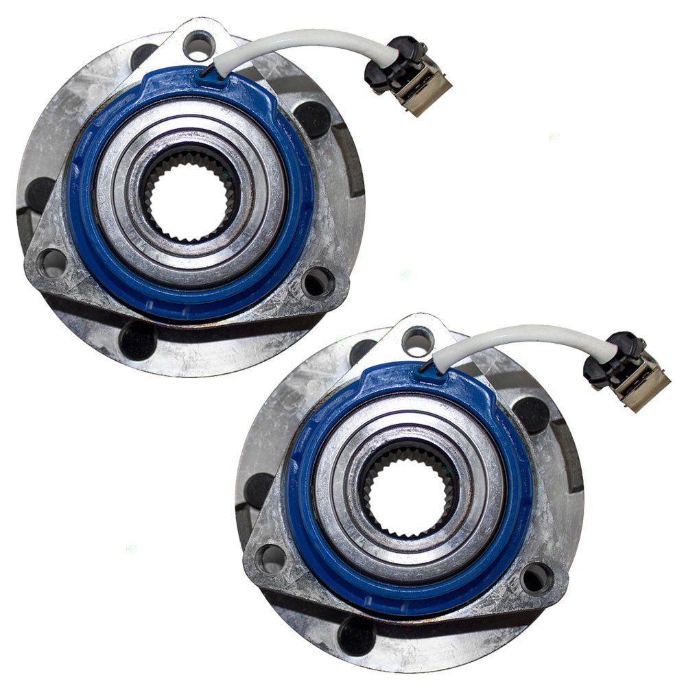 Brock Replacement Set Rear Hubs and Wheel Bearings Compatible with Corvette XLR XLR-V 88967288