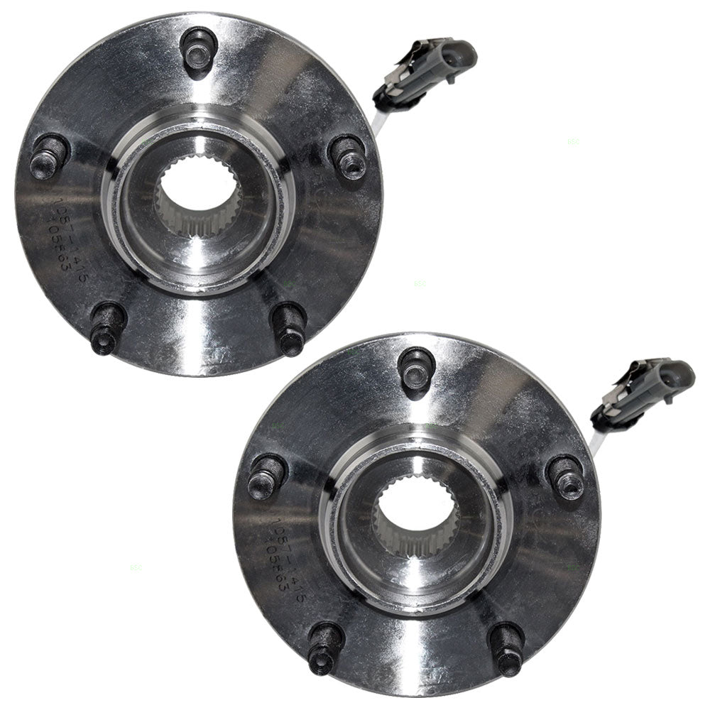 Brock Replacement Set Rear Hubs and Wheel Bearings Compatible with Corvette XLR XLR-V 88967288