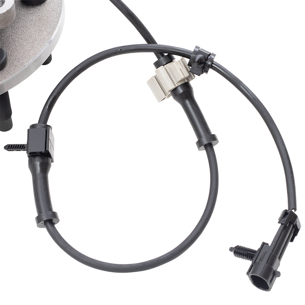 Brock Replacement Set Front Hubs and Wheel Bearings Compatible with 99-07 Silverado Sierra 1500 Pickup Truck Rear-Wheel Drive w/ 16" 6 lug wheels