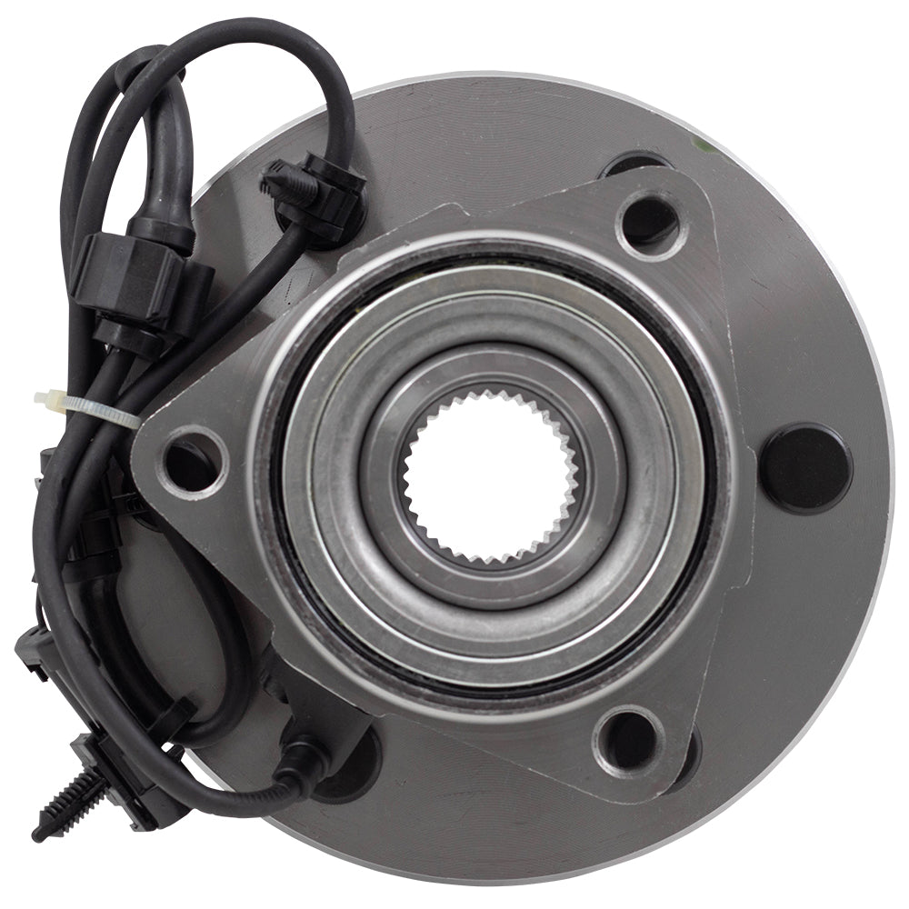 Brock Replacement Set Front Hubs and Wheel Bearings Compatible with 99-07 Silverado Sierra 1500 Pickup Truck 4-Wheel Drive with 6 lug wheels