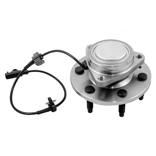 Brock Replacement Front Hub and Wheel Bearing Assembly Compatible with 2007-2014 Silvero Sierra 1500 Pickup Truck w/Rear-Wheel Drive 22841380