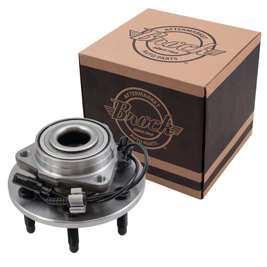 Brock Replacement Front Hub and Wheel Bearing Assembly Compatible with 2007-2013 Silverado Sierra 1500 Pickup Truck 4-Wheel Drive 22841381