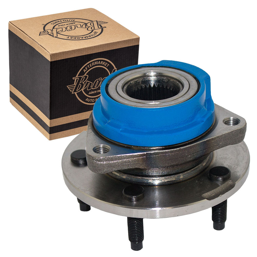 Brock Replacement Front Hub and Wheel Bearing Assembly Compatible with 2000-2008 Impala without ABS 88964096