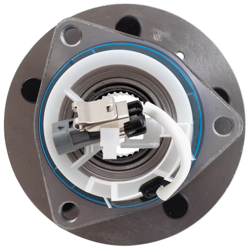 Wheel Hub & Bearing Assembly Kit With Plastic and Stainless-Steel Sensor Wire Clips 2 Piece Set Driver Side Left or Passenger Side Right Front For 1997-2016 GM Models with ABS – Rear For 2001-2005 GM Minivan AWD