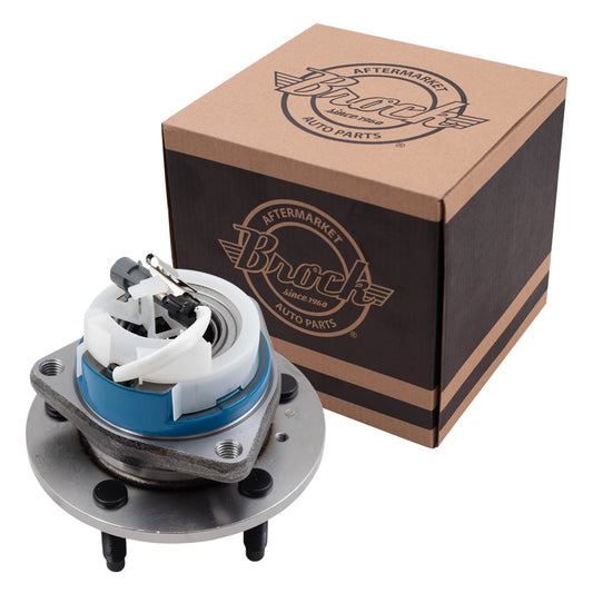 Wheel Hub & Bearing Assembly Kit With Plastic and Stainless-Steel Sensor Wire Clips Driver Side Left or Passenger Side Right Front For 1997-2016 GM Models with ABS – Rear For 2001-2005 GM Minivan AWD