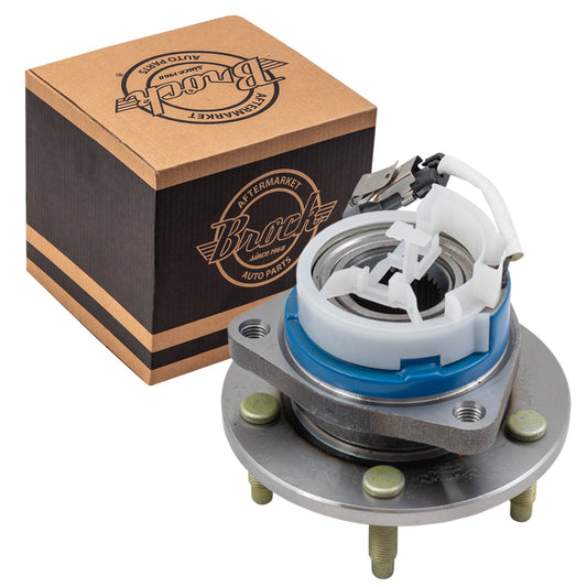 Brock Replacement Front Hub and Wheel Bearing Assembly Compatible with 97-01 Grand Prix Regal Park Avenue DeVille Eldorado Venture Silhouette