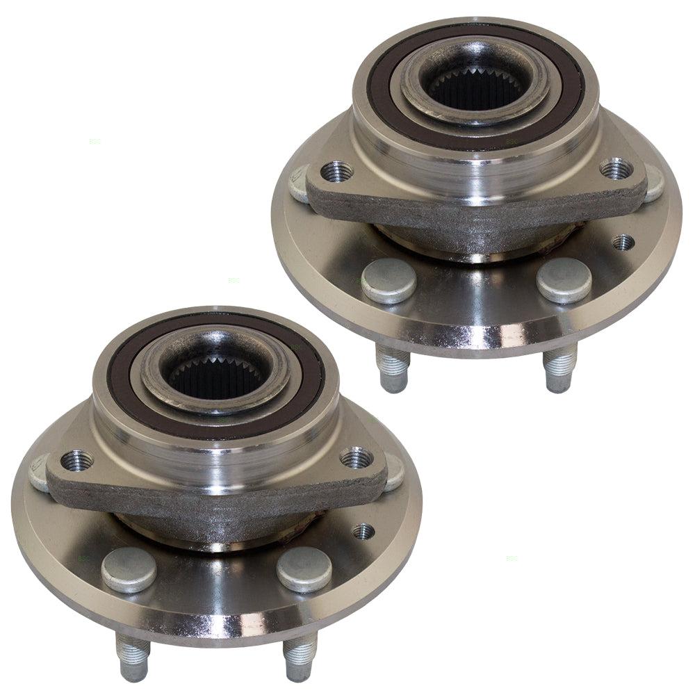 Brock Replacement Set Hubs and Wheel Bearings Compatible with Enclave Traverse Acadia Outlook